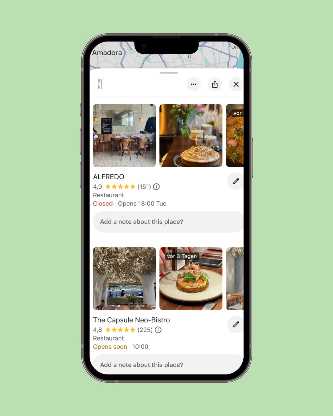 Besten Restaurants in Lissabon Karte
