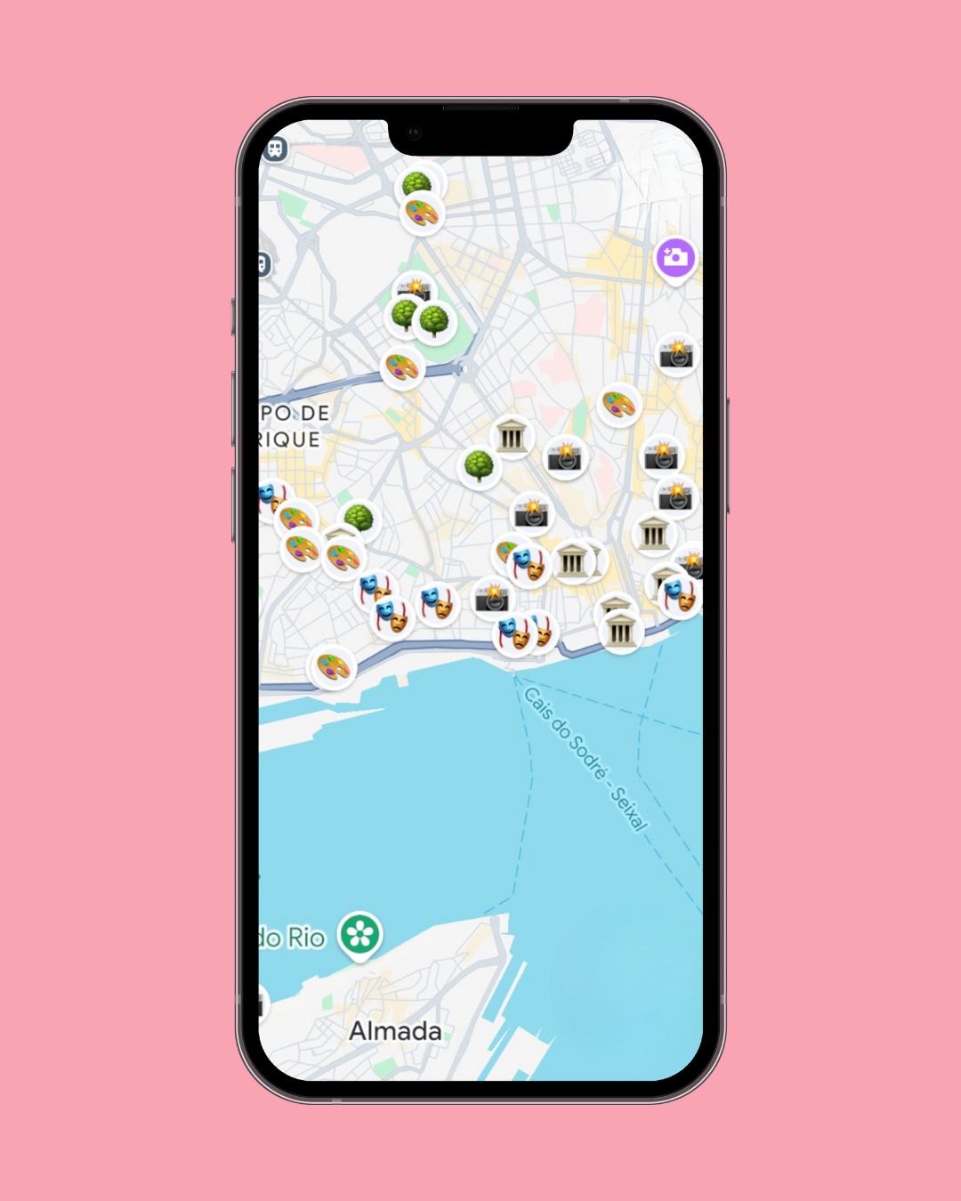 Lissabon Google Maps Karte Aktivitäten