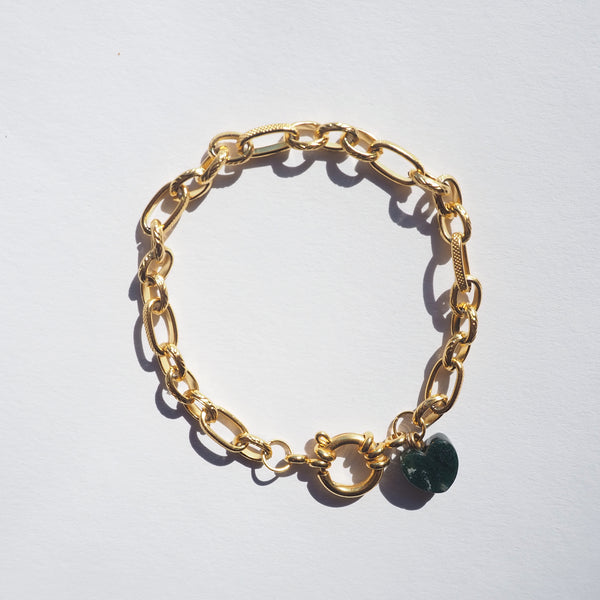 Vergoldetes Armband Calcedon