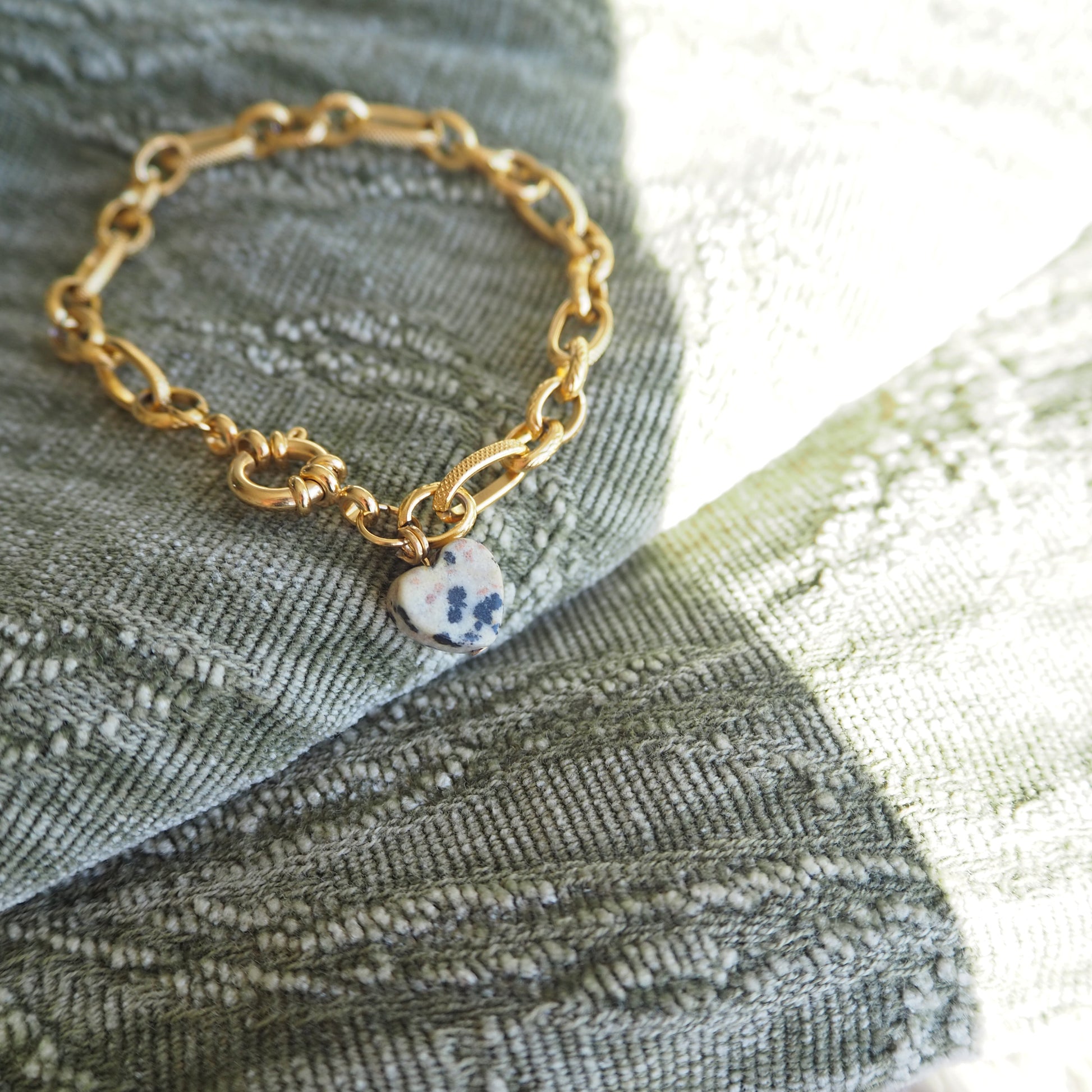 Vergoldetes Armband herz