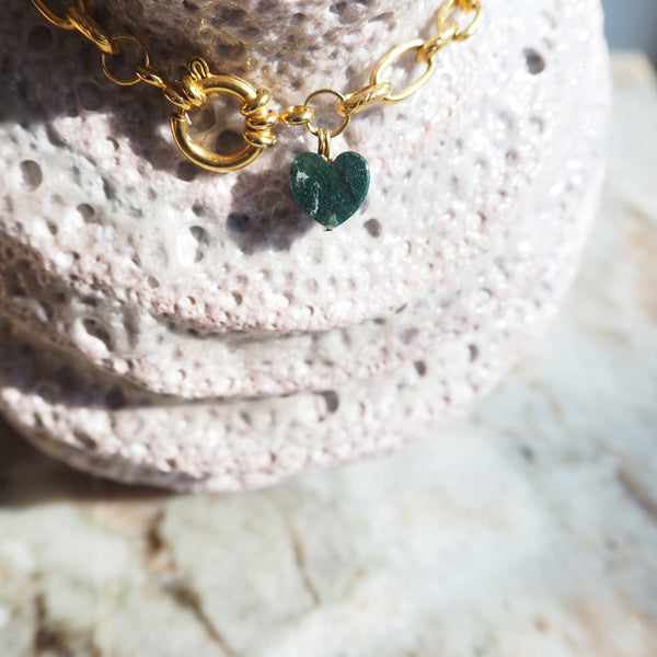 Vergoldetes Armband Herz